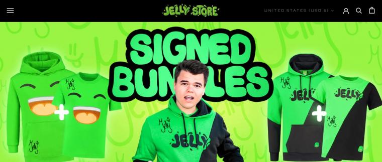 jelly youtuber merch